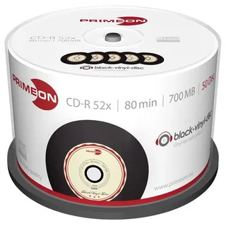 PrimeOn CD-R 80 Rohling 700 MB 50 St. Spindel Vinyl