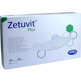Hartmann Zetuvit Plus extrastarke Saugkompr.steril 10x20 cm