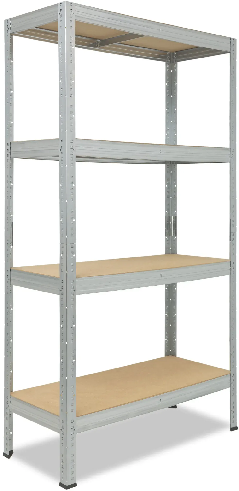 shelfplaza PRO 180x130x30 cm Schwerlastregal in verzinkt mit 4 Böden und 175 kg Traglast pro Boden