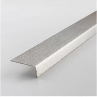 PROVISTON | Mini-Winkelprofil Edelstahl 22 x 5 x 2700 mm Edelstahl matt Bauprofil Ungebohrt Kombiwinkel