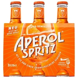 Aperol Spritz 10,5% vol. 175 ml Flasche, 24er Pack (8x3/0,175L)