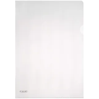 Herlitz Sichthüllen DIN A4 transparent genarbt 0,19 mm