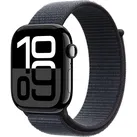 Apple Watch Series 10 Aluminiumgehäuse GPS 46mm Diamantschwarz (Sport Loop tinte)