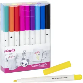 plottiX - Sublimationsstifte Komplett Set (18 Farben)