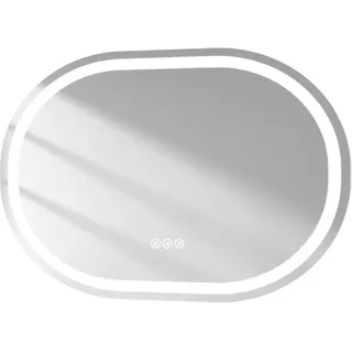 EMKE Emke, Spiegelschrank, Badspiegel mit Beleuchtung Φ60cm,Beschlagfrei, 3 Farbtemperaturen(3000K-6500K) und dimmbaren