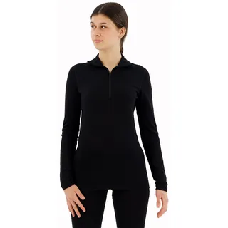 200 Oasis Merino Langarm-baselayer - Black - XL
