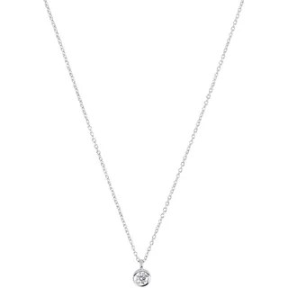 Tom Tailor Kette mit Anhänger Solitär-Optik Silber