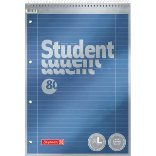 Brunnen Collegeblock Premium Student A4 liniert Blau
