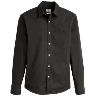 Levi's Hemd mit Button-Down-Kragen Herren, Jet Black, M