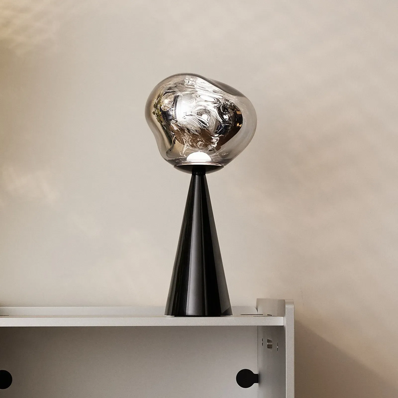 Außenleuchte Tom Dixon, Melt, dimmbar, Schwarz, für Schlafzimmer, Kunststoff, Design - 28.5