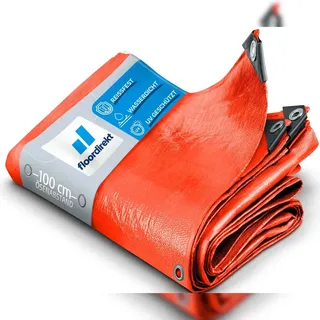 Floordirekt Abdeckplane 6 x 10 m Orange