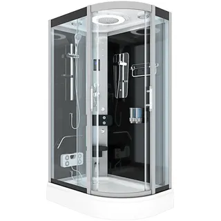 AcquaVapore Duschkabine Komplettdusche Fertigdusche Dusche D60-73T0R-EC 80x120 cm mit 2K Scheiben Versiegelung