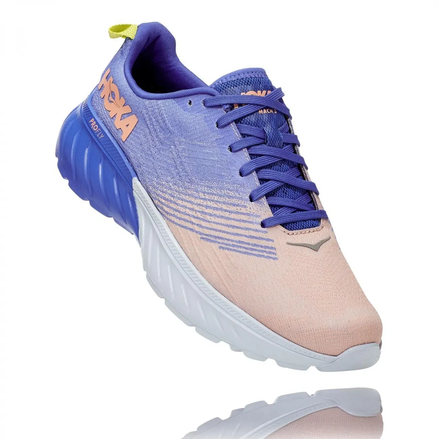 HOKA ONE ONE MACH 3 Damen Laufschuh AMPARO BLUE/SALMON - 42
