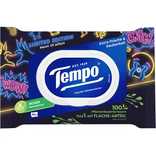 Tempo Feuchtes Toilettenpapier Caribbean Sea 1-lagig