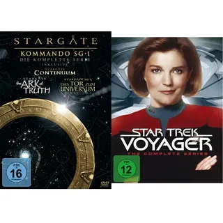Stargate Kommando SG-1 - Die komplette Serie (inkl. Continuum, The Ark of Truth) [61 DVDs] & Star Trek - Voyager: Complete Boxset (48 Discs)