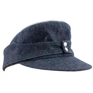 militaryharbor WW2 Deutsche Luftwaffe Offizier M43 Feldmütze Blau Grau, blau / grau, 56-57 - 56-57
