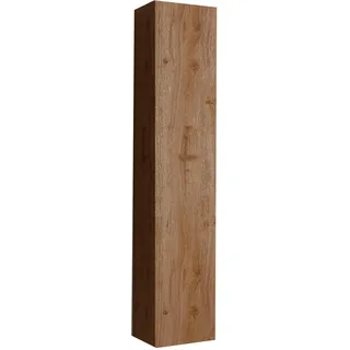 WELLTIME Hängeschrank WELLTIME "Hamburg", braun (eiche cadiz nb), B:25cm H:138cm T:26cm, FSC-zertifizierter Holzwerkstoff, Schränke, Hängeschrank, Badschrank mit 1 Tür, Höhe 138 cm, Breite 25 cm