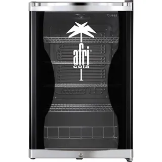 CUBES HC 150 E AFRI Getränkekühlschrank (115 l, 845 mm hoch, Schwarz/Weiß)