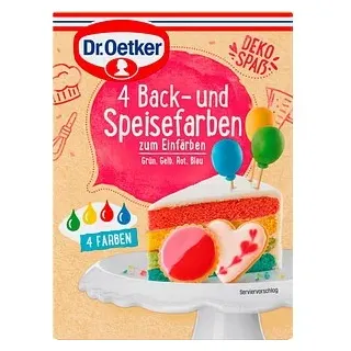Dr. Oetker 4 Back- und Speisefarben