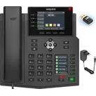GEQUDIO IP Telefon GX5+ mit Netzteil & WLAN Stick - für Fritzbox, Telekom - Freisprechen & 2x Farbdisplays - Anleitung