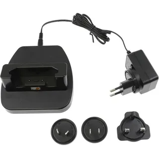 Brodit 216368 Tisch-Ladestation 1-Fach Handy Ladegerät Samsung Galaxy Xcover 5 Schwarz (5 W), USB Ladegerät, Schwarz