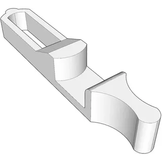 kj-vertrieb Design Fensterstopper/Fensterkeil für Kippfenster und Terassentüren, Farbe:Weiß, Anzahl:1 Stück