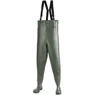 Premium-Wathose 600g/m2 mit Stiefel S5 grün - 40 - grün