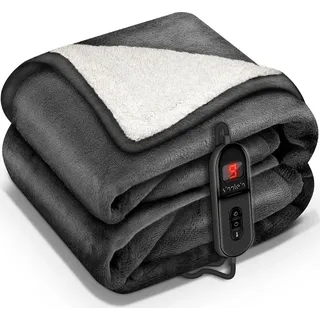 sinnlein Heizdecke mit Abschaltautomatik 160 x 120 cm Anthrazit
