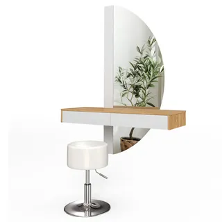 Vicco Schminktisch Melisa 120 cm mit LED Beleuchtung und Hocker