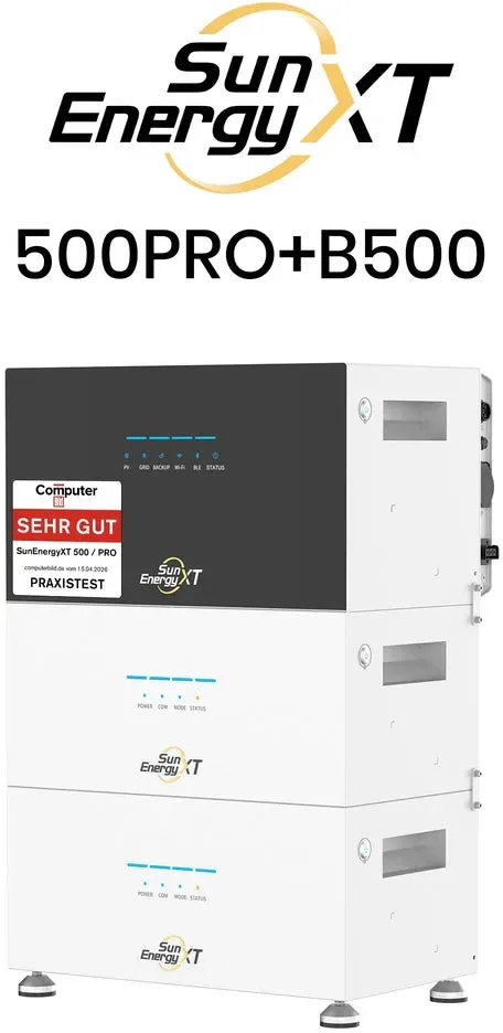 SunEnergyXT 500 PRO All In One Balkonkraftwerk speicher 5kWh - 2xB500 Erweiterungsakku (10.04 kWh)