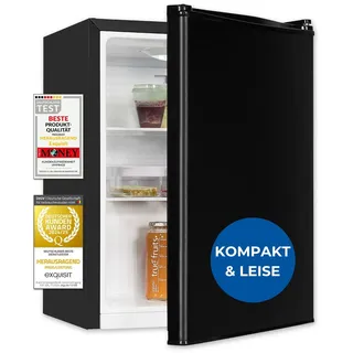 Exquisit KB 560 Mini-Kühlschrank 50 l 63,5 cm hoch Schwarz