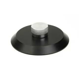 Dynavox Schallplattenklemme VC80, Klemme zum Fixieren der Schallplatte für Vinyl-Plattenspieler, aus Aluminium, schwarz