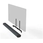 Flexson TV-Halterung für Sonos Arc & Sonos Arc Ultra (1 Stk., Wandmontage), Lautsprecher Ständer + Wandmontage, Schwarz