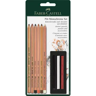 Faber-Castell Set Pitt Monochrome Schwarz/Mehrfarbig