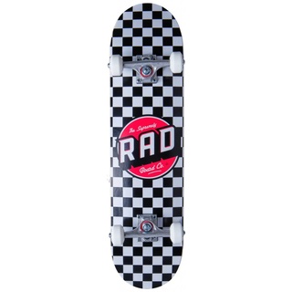 RAD Checkers Skateboard Komplettboard schwarz  8"  