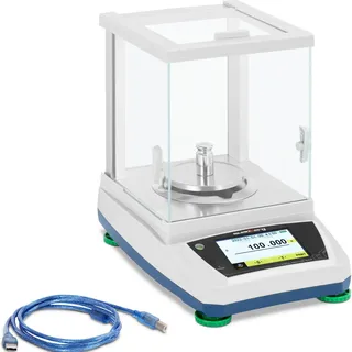 Steinberg Systems Präzisionswaage 200 g / 0,001 g Feinwaage Grammwaage Windschutz Touch-LCD