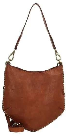 Campomaggi Malachite Schultertasche Leder 28 cm  braun