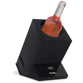 h.koenig Weinkühler LVX26, Weißwein, Rotwein, Rosé, Champagner, bis zu 9 cm Durchmesser, von 5° bis 18° Celsius