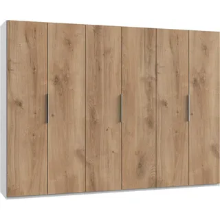 Level 300 x 216 x 58 cm Plankeneiche Nachbildung/weiß