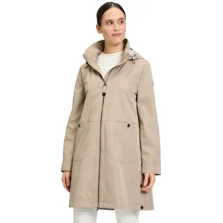 Betty Barclay Outdoorjacke mit abnehmbarer Kapuze in Stone beige | Gr.: 40