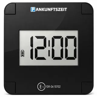 parkzeit - Elektronische Parkscheibe: nur 1× AA-Batterie für Lange Laufzeit. KBA-zugelassen, legal in ganz Deutschland. Abnehmbare Einheit für Batteriewechsel und Einstellungen.