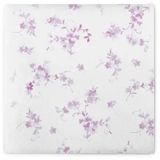 Sovie HOME Serviette Bonnie in Beere aus Linclass® Airlaid 40 x 40 cm, 12 Stück - Floral