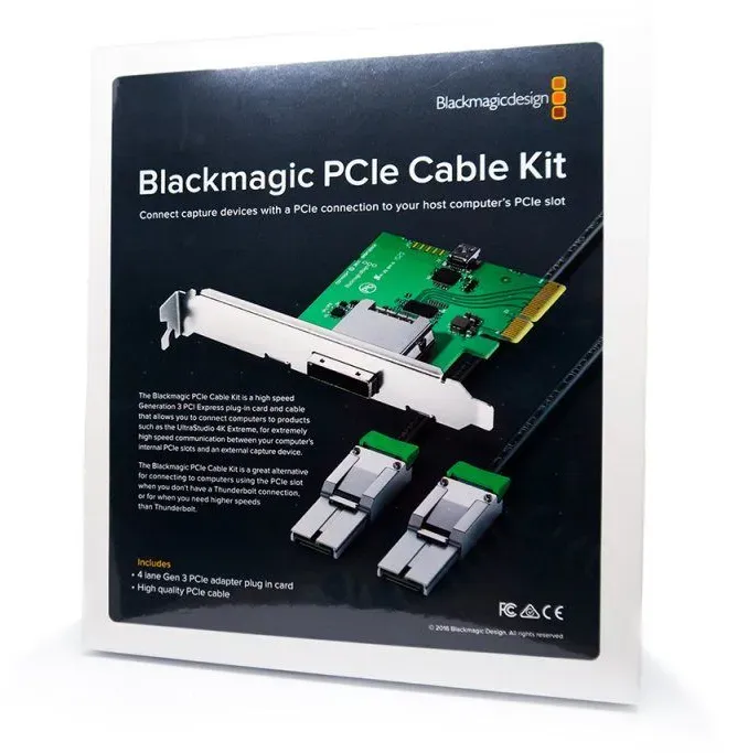 Blackmagic Design PCIe Kabelkit - Karte und Kabel