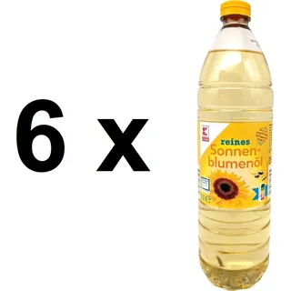 Sonnenblumenöl 6x1 Liter Speiseöl reines Pflanzenöl Frittieröl raffineriertes Öl