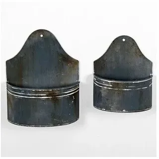Blumentöpfe Garten Hängend Wand Zink Set Aus 2 Von Originals