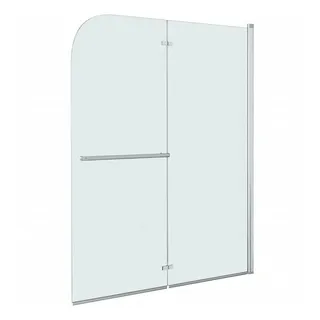 vidaXL Faltbare Duschkabine 2 Paneele ESG 95 x 140 cm