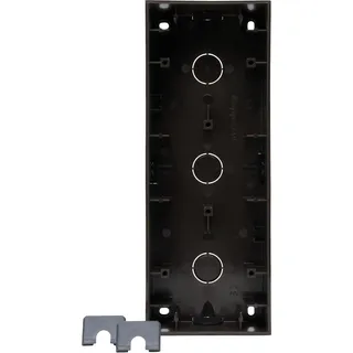 Kopp Aufputzgehäuse HK07 3-fach Schwarz matt