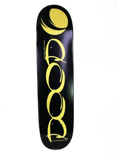 Skateboard Deck von Cooc Canadian Maple schwarz/gelb 7.75