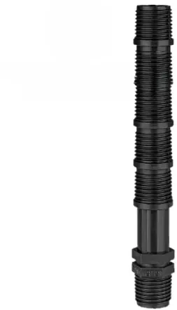 PP Verlängerungsnippel für Versenkregner aus Kunststoff (Verlängerungsrohr für Versenkregner: Verlängerungsrohr für Versenkregner 1/2" x 3/4")