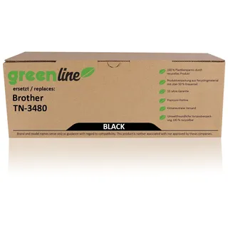 greenline Toner, kompatibel zu Brother TN-3480 /  schwarz (ca. 8000 Seiten)